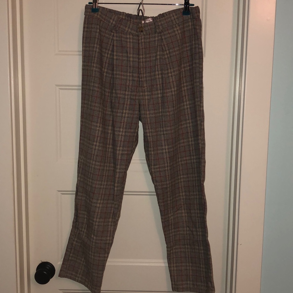 Lottie Moss plaid pants